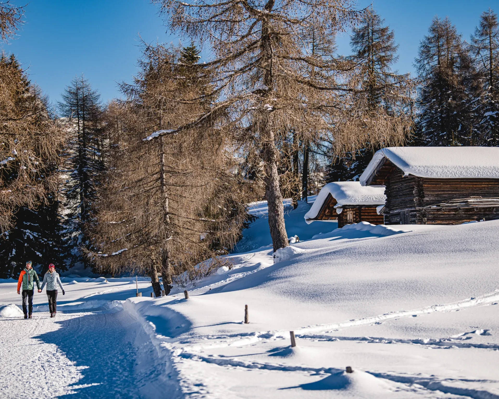Winter walk from Siusi to Castelrotto